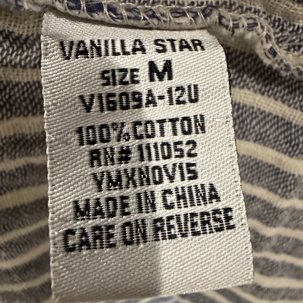 Vanilla Star Blue & White Vertical Stripe Button-Down Shirt - Picture 4 of 4